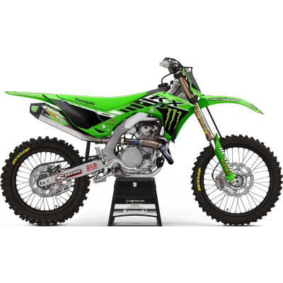 Image for Throttle Syndicate 2024 Team Green Monster Kawasaki Full Graphic Kit