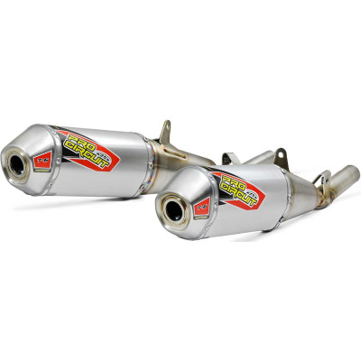 Pro Circuit T-6 Stainless Dual Slip-On Exhaust T-6SD_S/O