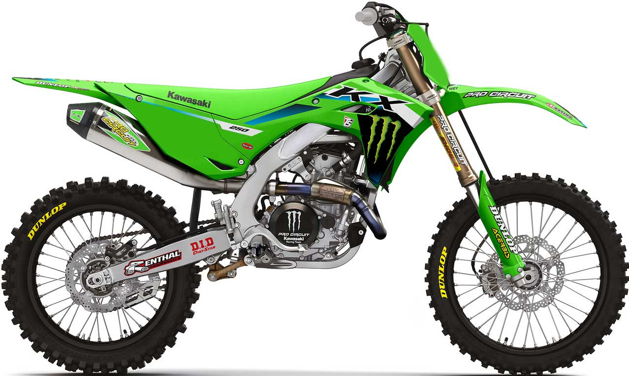 Throttle Syndicate 2025 Team Green Monster Energy Kawasaki Graphic Kit 25-TG