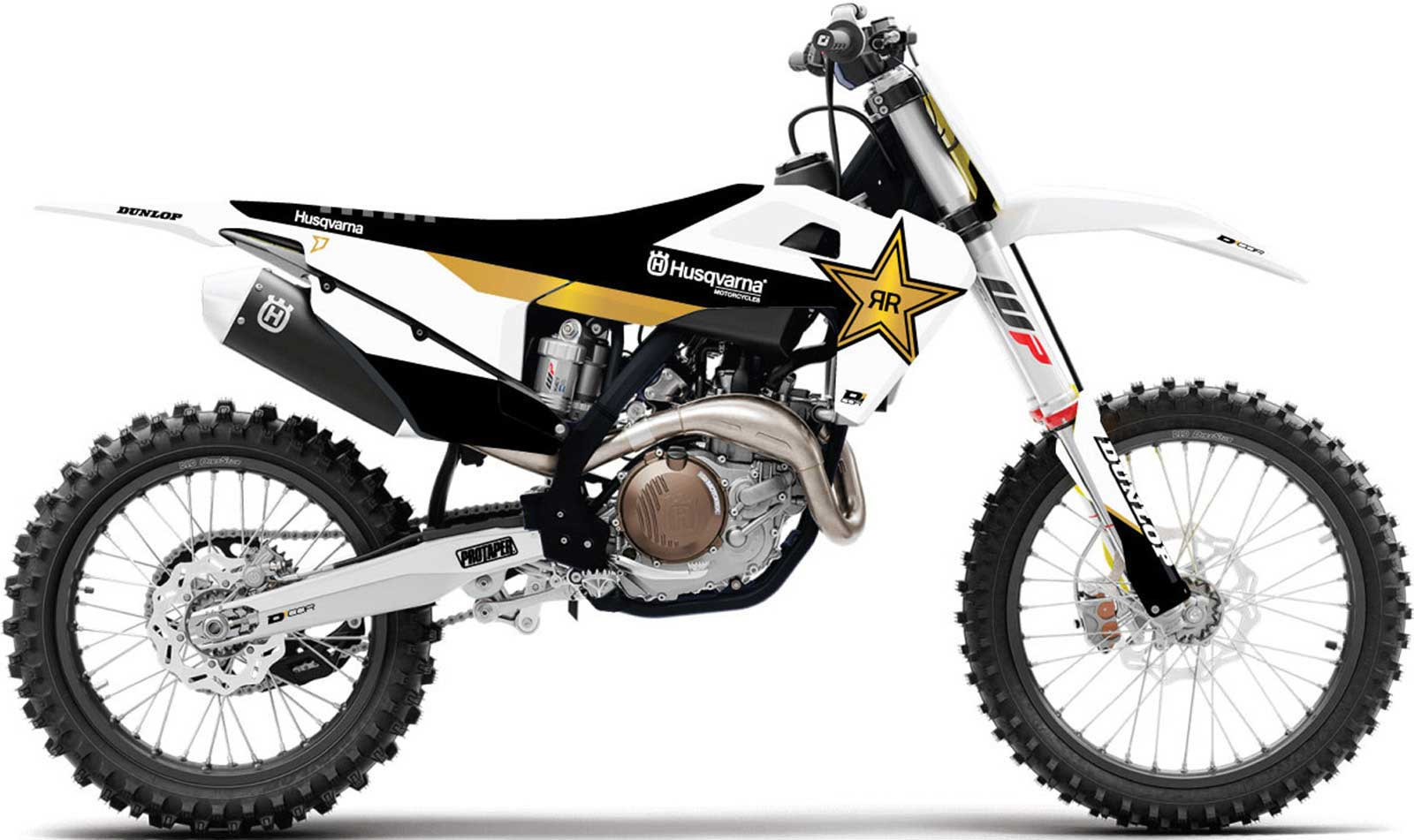 D'Cor Visuals Husqvarna Racing Graphic Kit 20-70-4