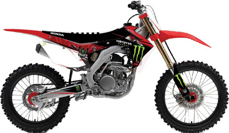 D'Cor Visuals Monster Energy Honda Graphic Kit 20-10-ME