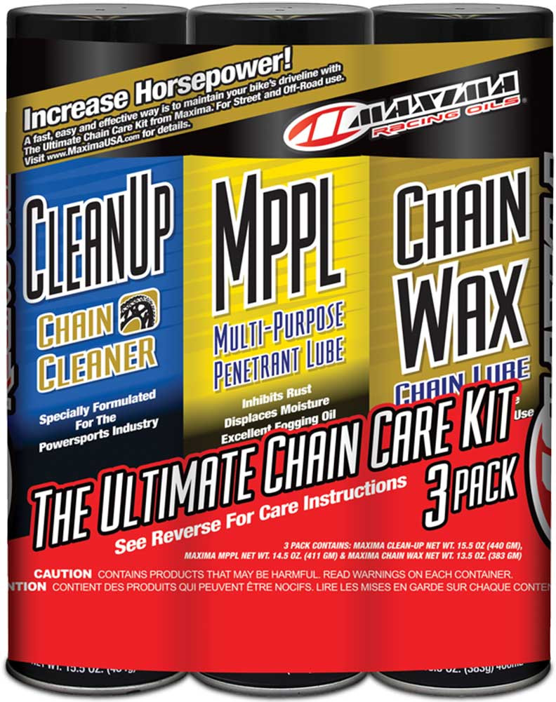 Maxima Chain Wax Chain Guard Care Combo Kit 70-749203