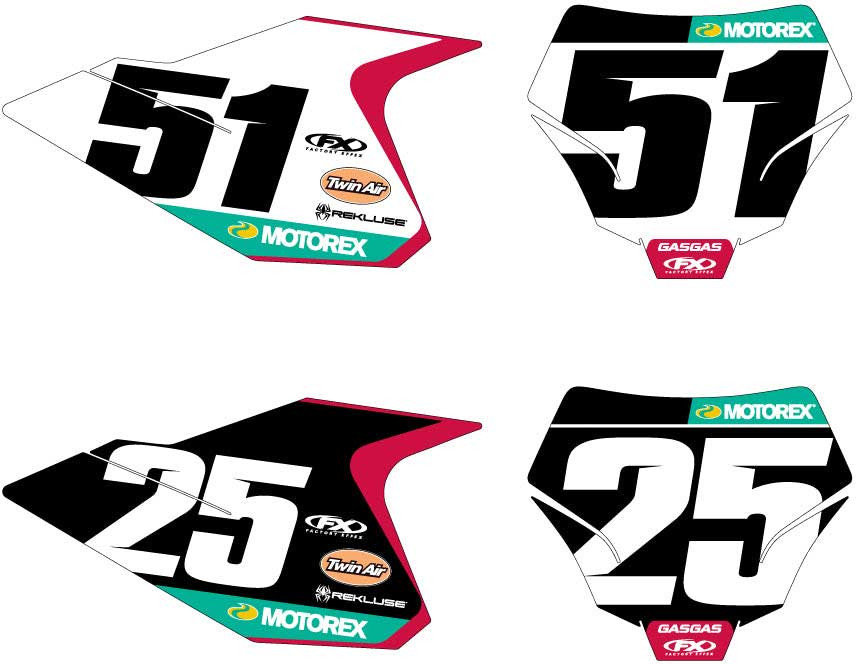 Factory Effex 2025 Rockstar GasGas Factory Racing Custom Backgrounds