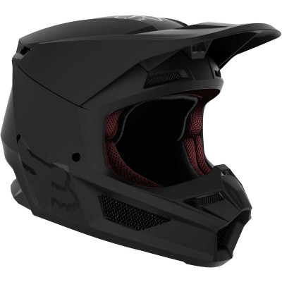 2022 Fox Racing Youth V1 Matte Black Helmet 27735-