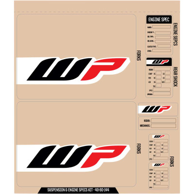 Image for D'Cor Visuals WP Suspension & Engine Decal Kit