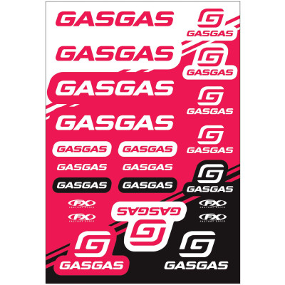 Factory Effex GasGas Racing Sticker Sheet 25-68730
