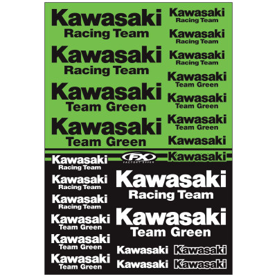 Image for Factory Effex Kawasaki Racing Sticker Sheet