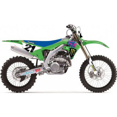 Image for 2023 D'Cor Visuals Monster Energy Kawasaki Retro Full Graphic Kit