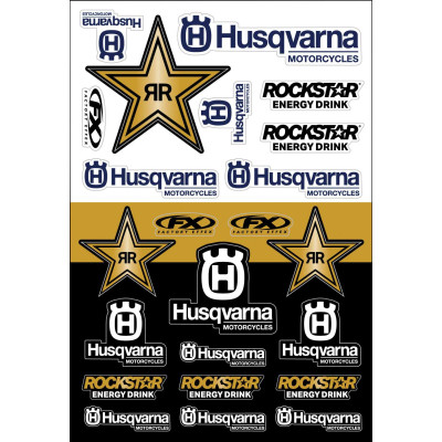 Factory Effex Husqvarna Racing Sticker Sheet 22-86632